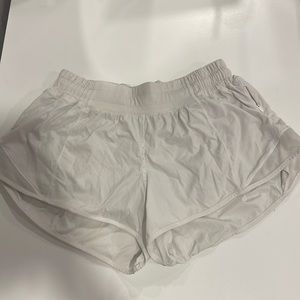 Lululemon White Hotty Hot shorts